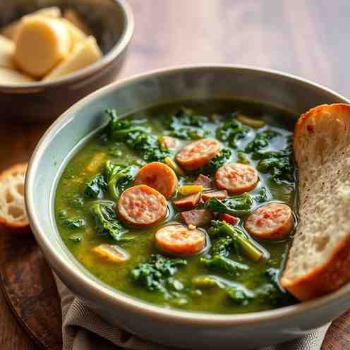 Caldo Verde - Sausage & Kale Soup Recipe